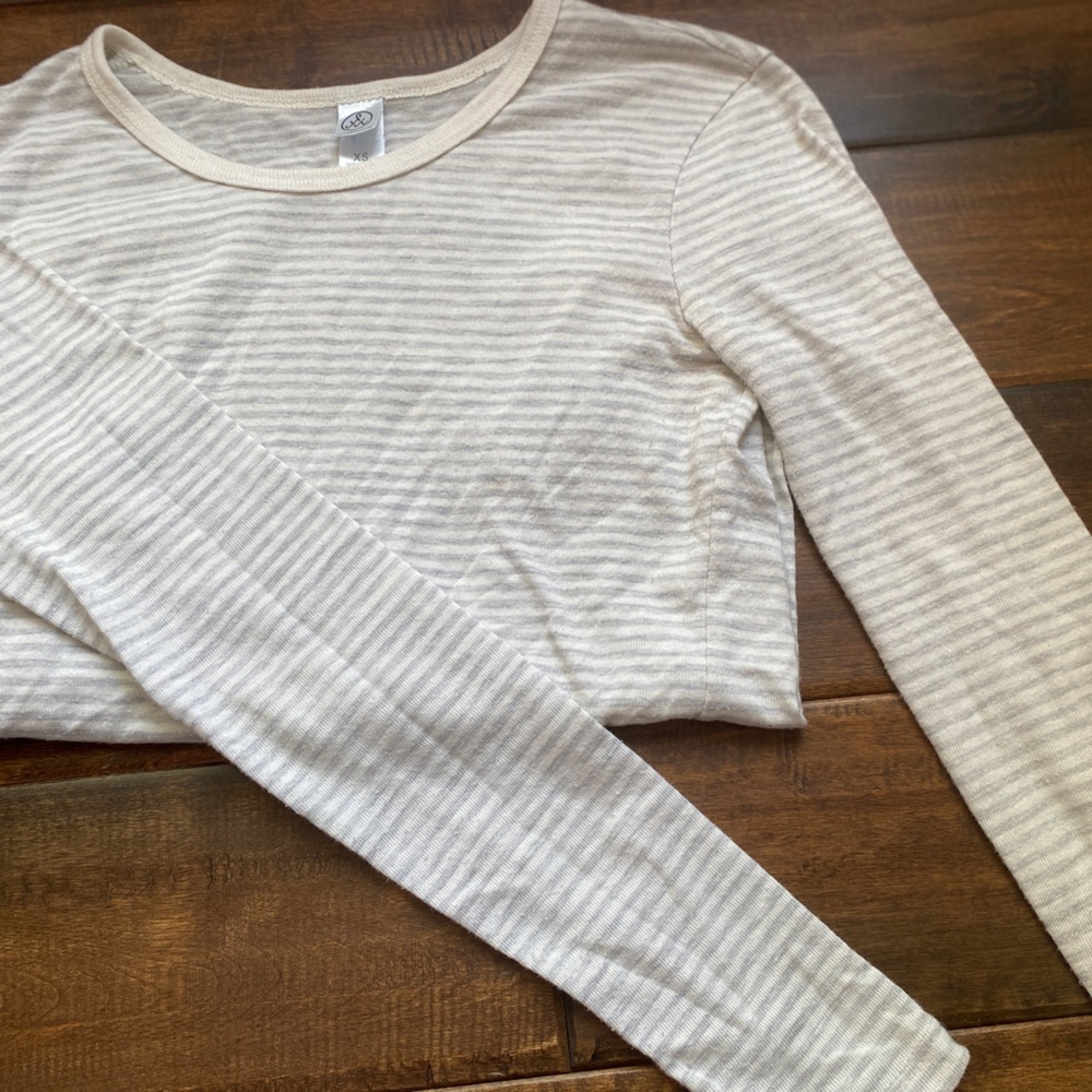 Dry Goods- striped long-sleeved top
